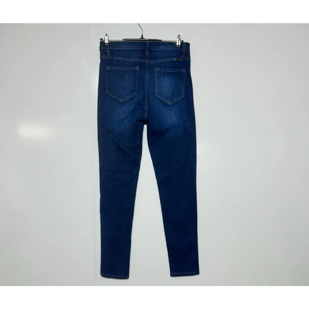 Kancan Estilo Jeans Junior Womens 9/28 Blue Hi Rise Dark Wash Ankle Actual 29X29